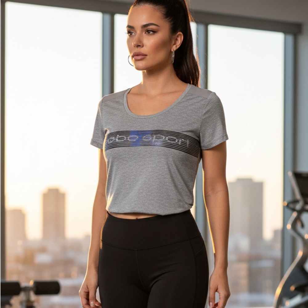 Bebe sport Gray tee shirt‎